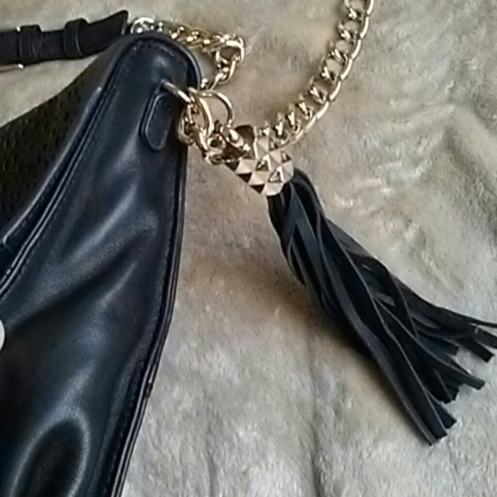 💎 Azaya Blue Leather Shoulder Bag - Picture 4 of 8